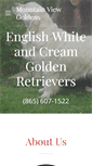 Mobile Screenshot of mtnviewgoldens.com